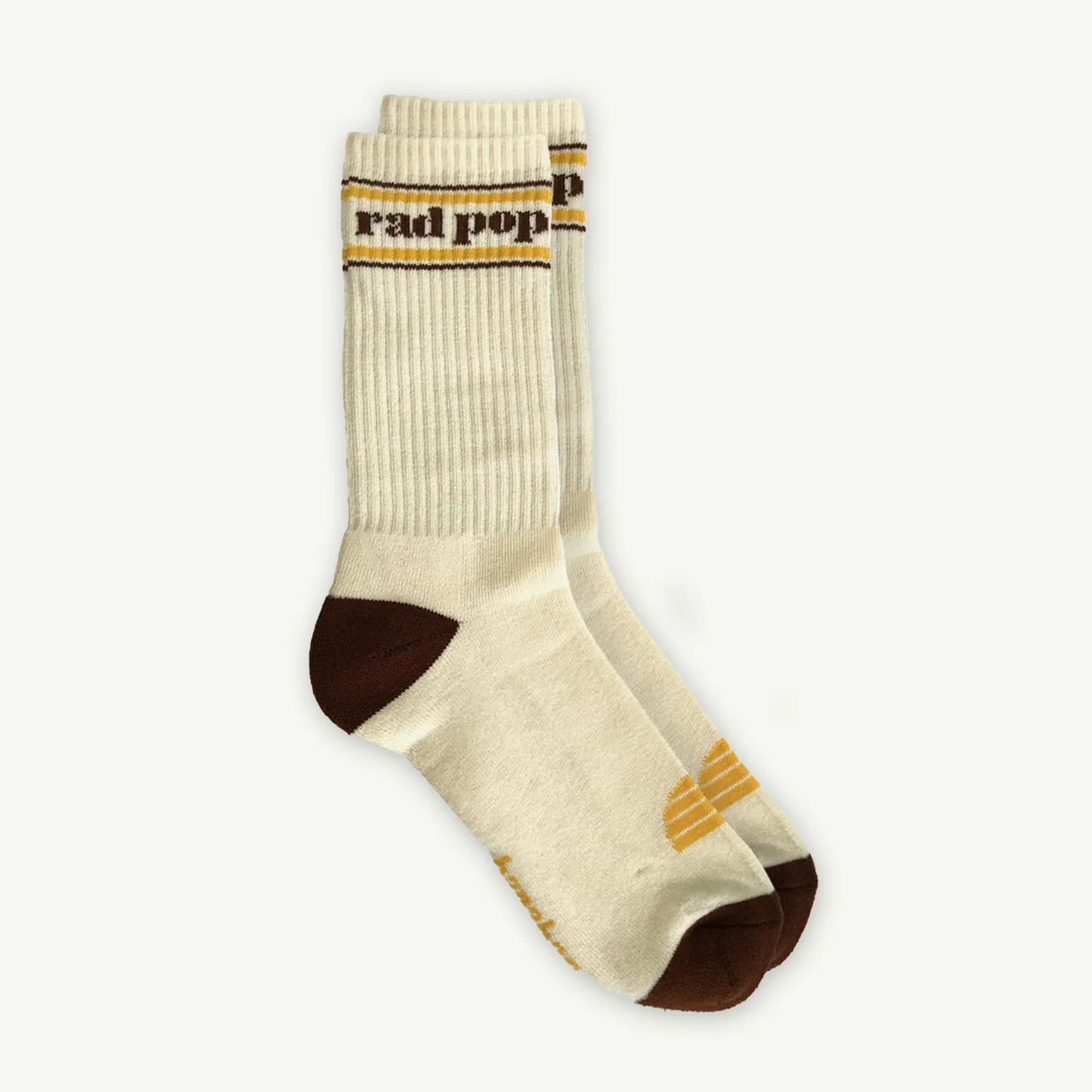 Rad Pop Crew Sock Natural