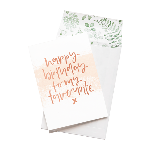 Happy Birthday Favourite Greeting Card