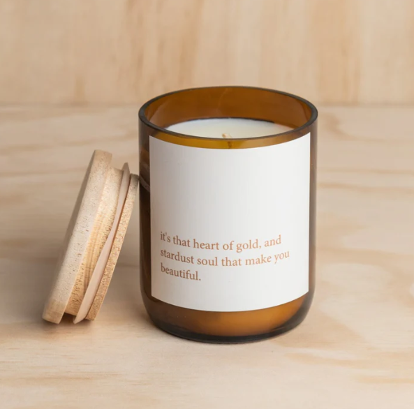 Heartfelt Quote Candle Heart Of Gold