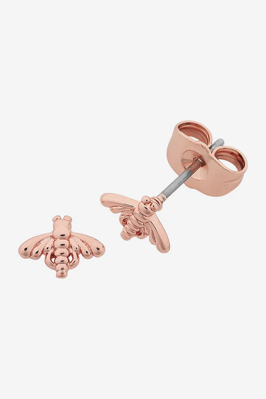 Petite Bee Rose Gold Earring