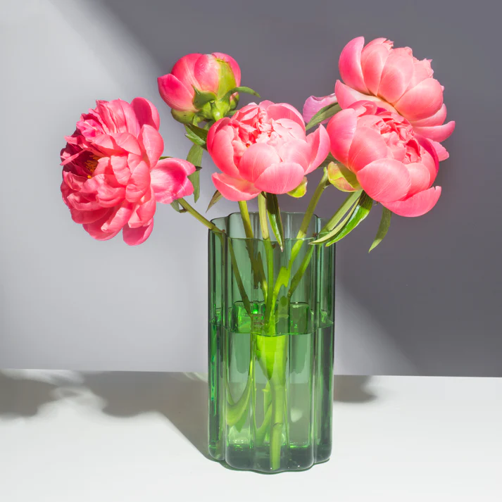 Wave Vase Green