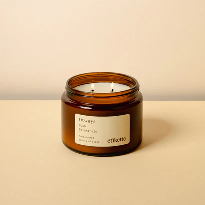 Etikette Soy Candle Otways In Bush Botanicals 500ml