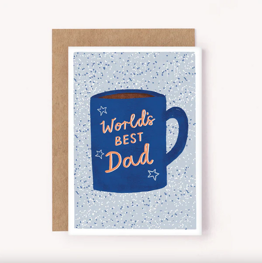 Worlds Best Dad Mug Card