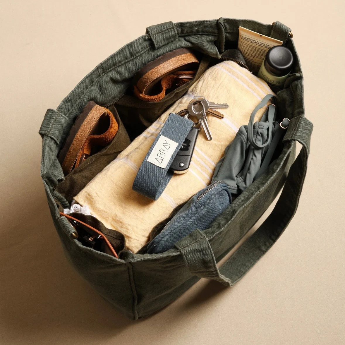 Everyday Pocket Tote Forest