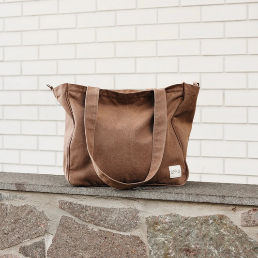 Everyday Pocket Tote Mocha Gold