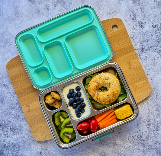 Bento Lunch Box 5 Compartment Mint