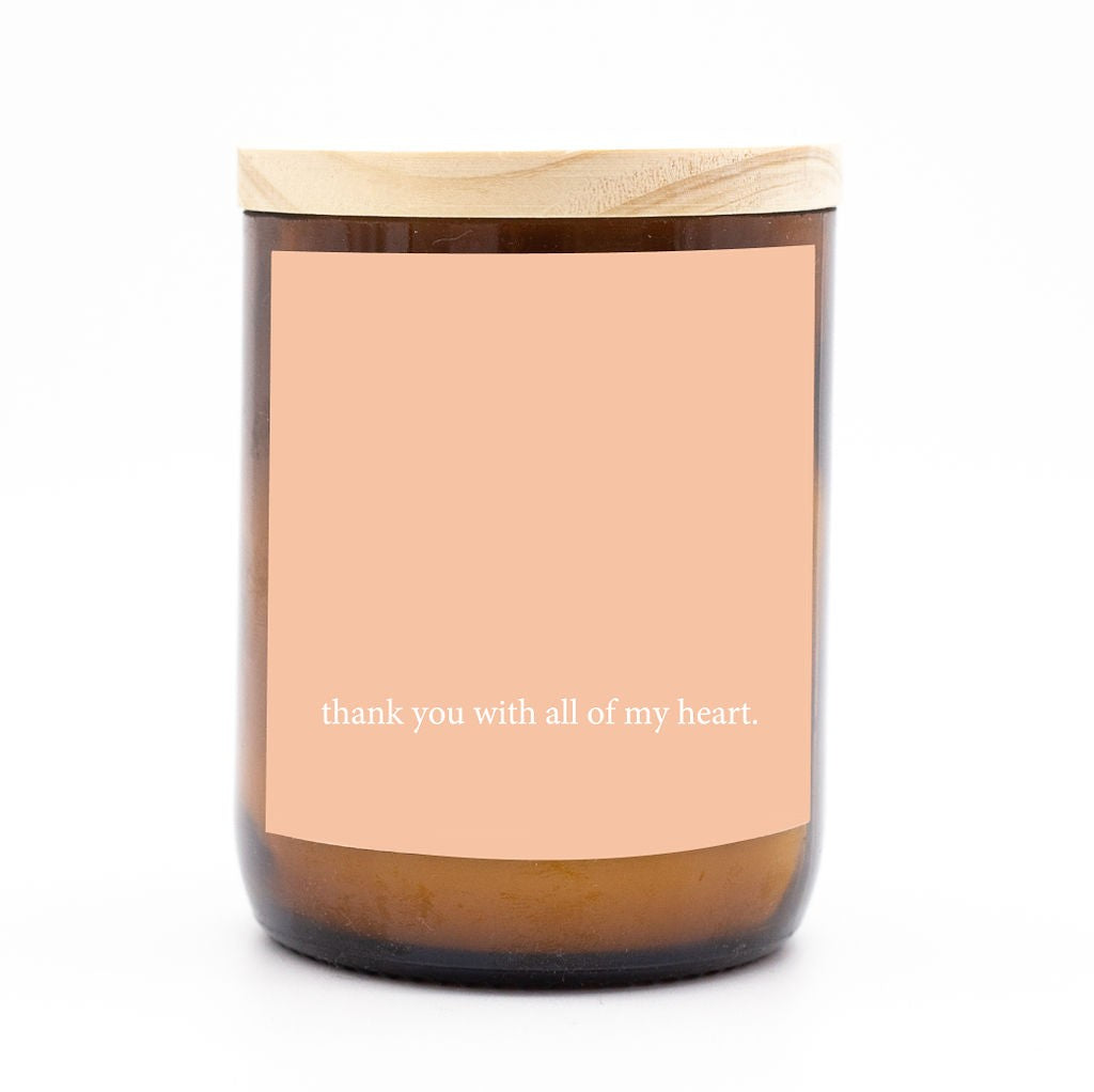 Heartfelt Quote Candle Thank You