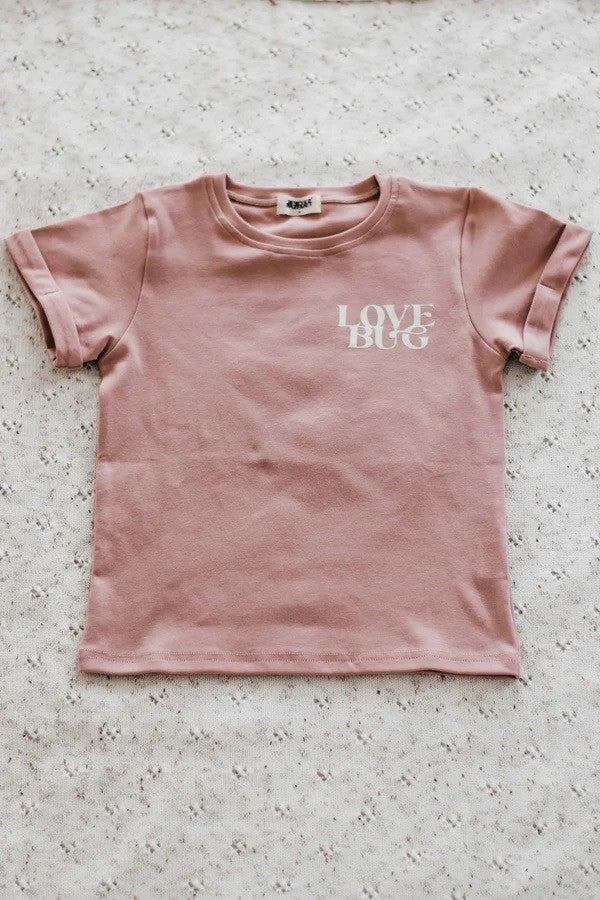 Love Bug Bodysuit/tee Mauvey