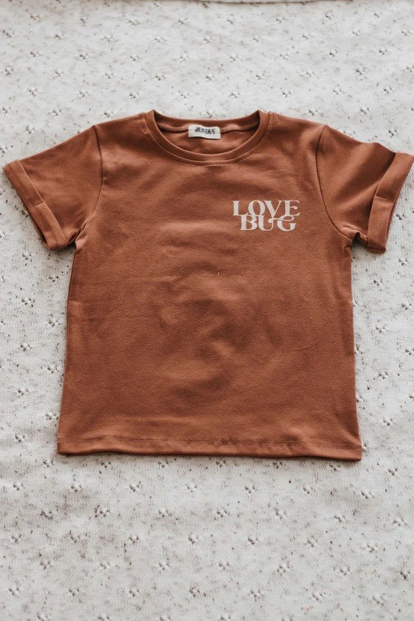 Love Bug Bodysuit/tee Rust