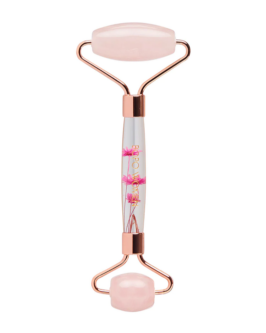 Facial Roller Floral Quartz
