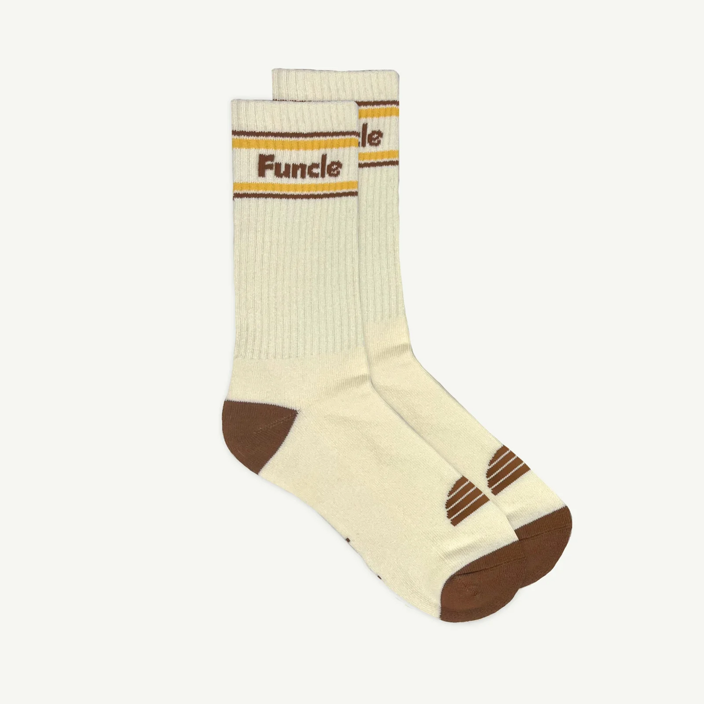 Funcle Crew Sock Single Natural