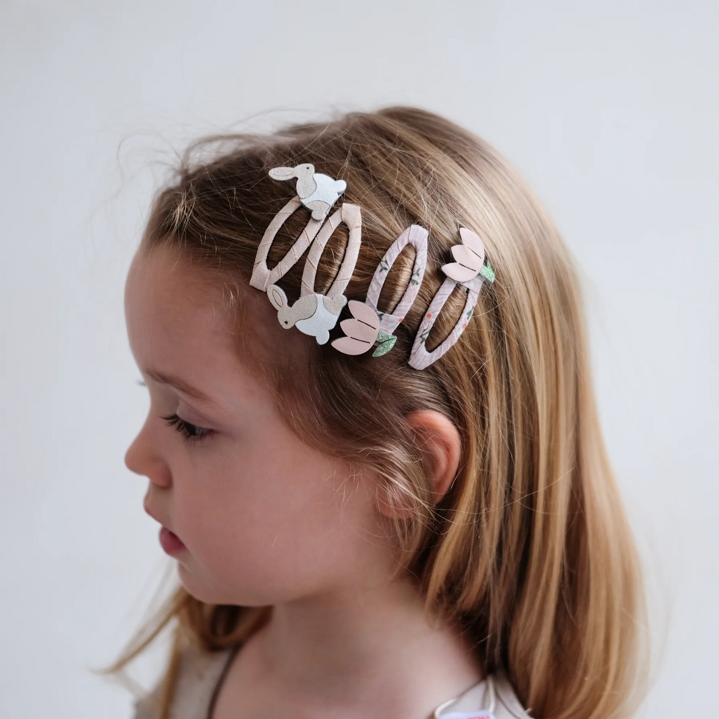 Bunny And Flower Clips