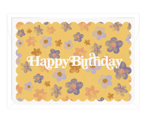 Happy Birthday Blossoms Greeting Card