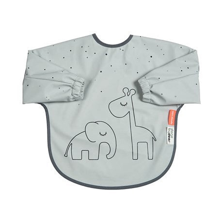 Sleeved Bib Dreamy Dots Grey