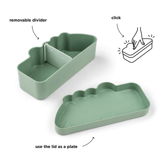 Kiddish Lunch Box Croco Green