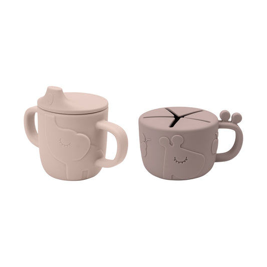 Spout Cup & Snack Cup Set Powder