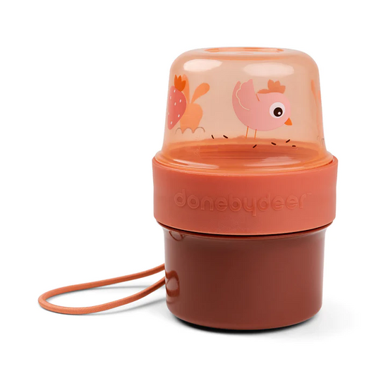 2-way Snack Container Birdee Papaya