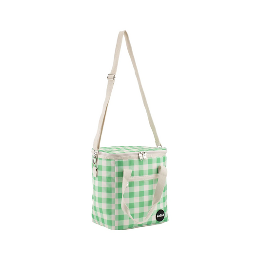 Holiday Mini Cooler Kelly Green Check
