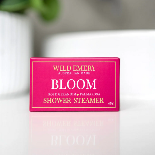 Shower Steamer Bloom Rose Geranium Palmarosa
