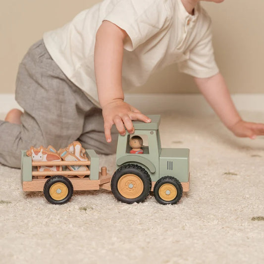 Little Farm Tractor With Trailer