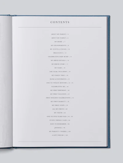 Birth To Five Years Journal Blue