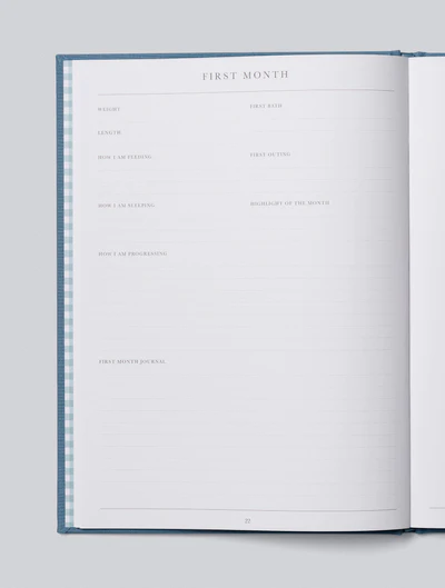 Birth To Five Years Journal Blue
