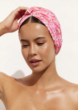 Amelie Shower Cap In Animal Floral