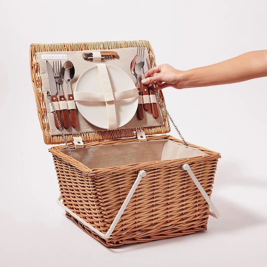 Small Picnic Basket Natural