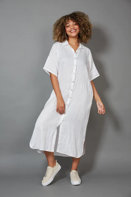 Studio Shirt Dress Salt