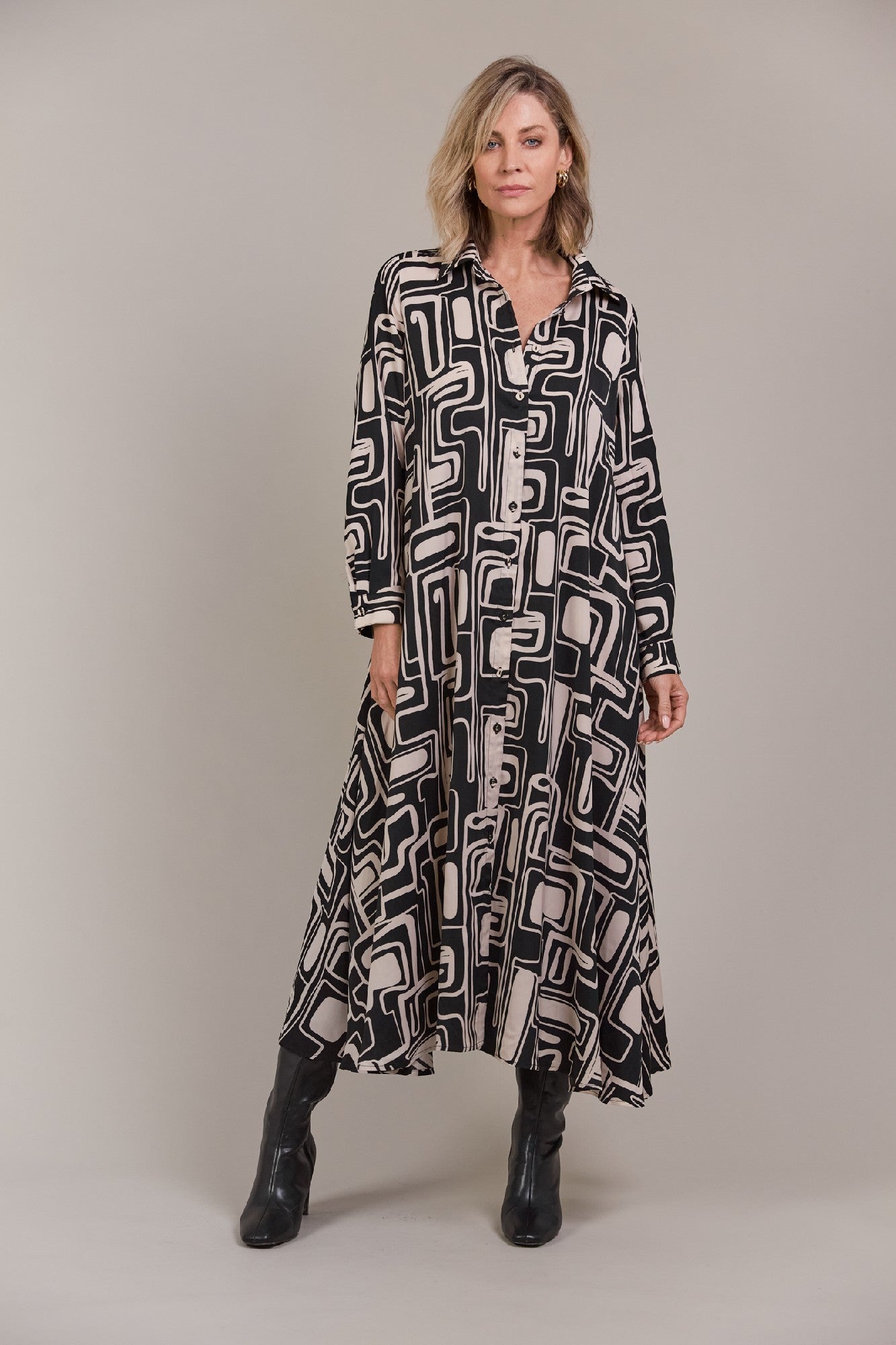 Elsie Maxi Dress Geo
