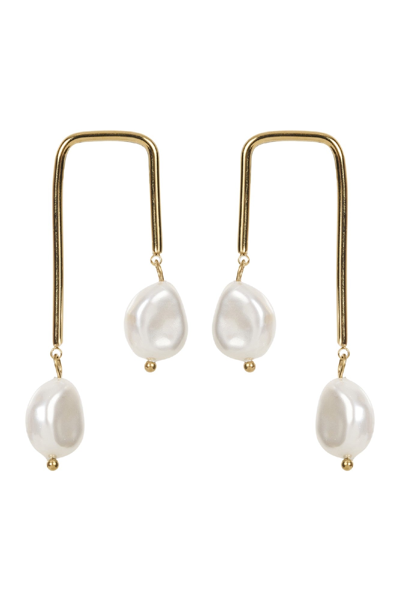 Artemis Earring - Pearl Duo