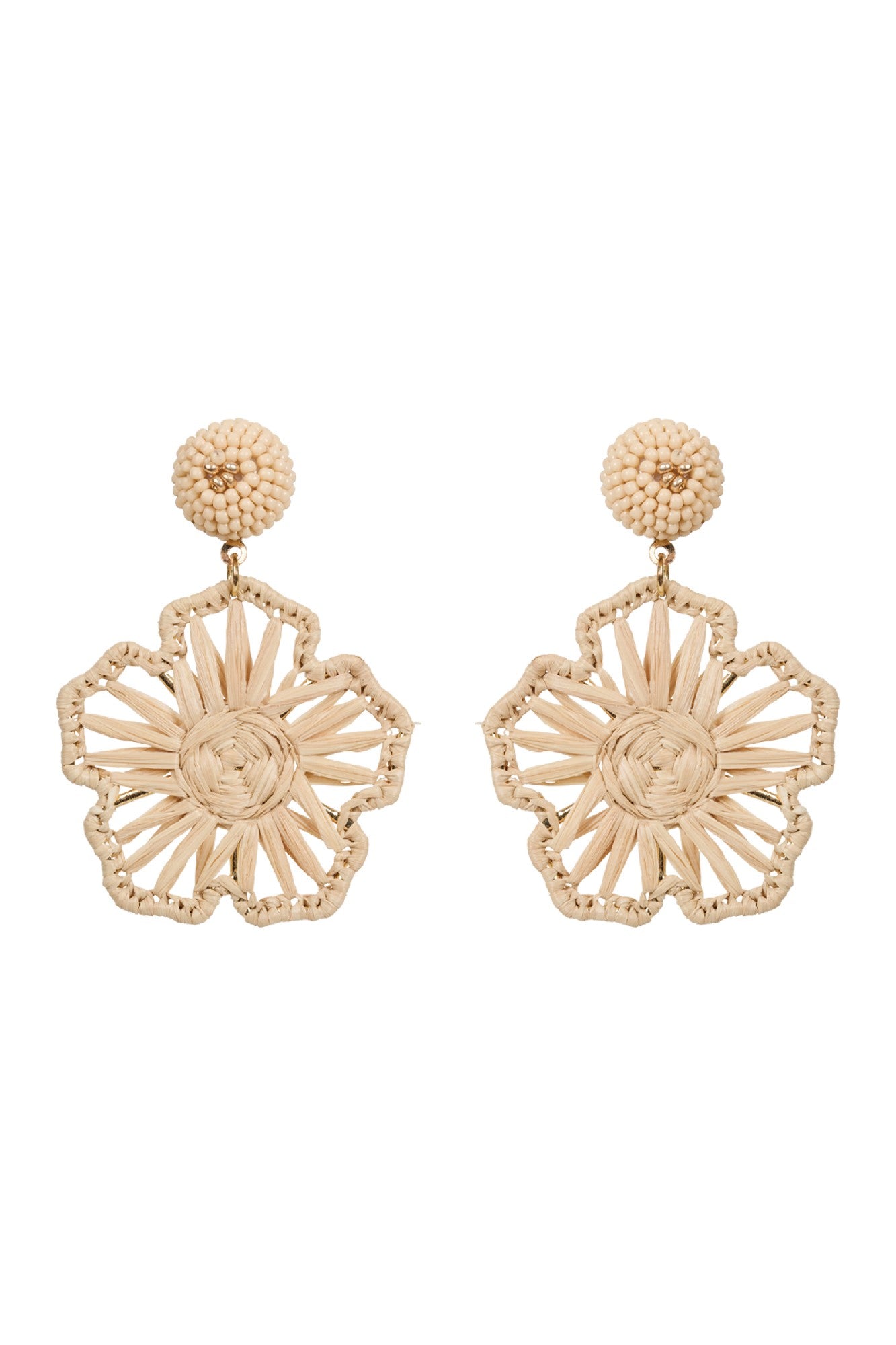 Sylvie Flower Earring - Canvas