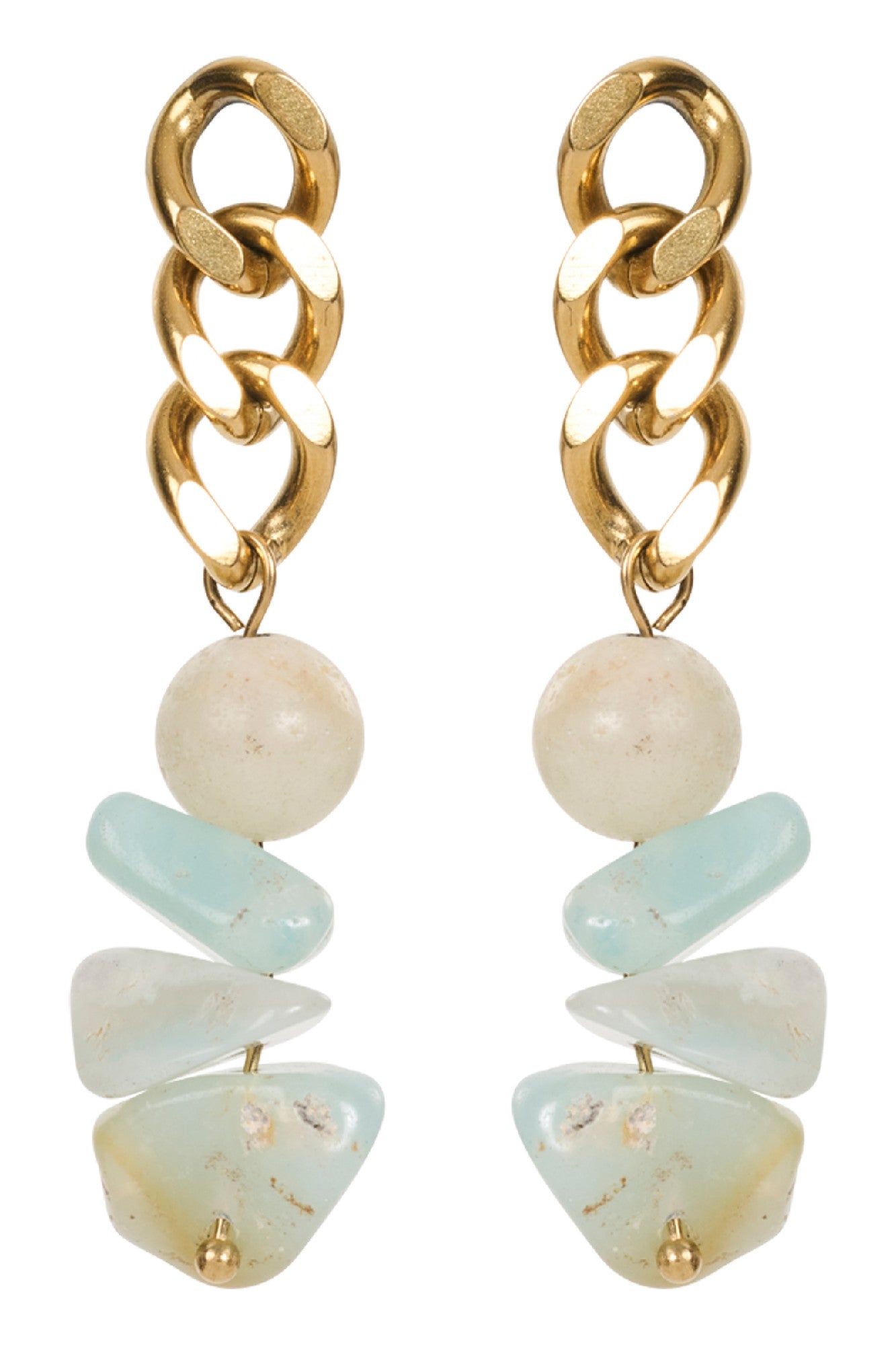 Esther Drop Earring - Mint Stone