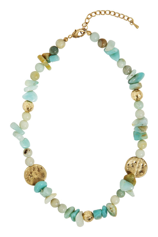 Esther Necklace - Mint Stone