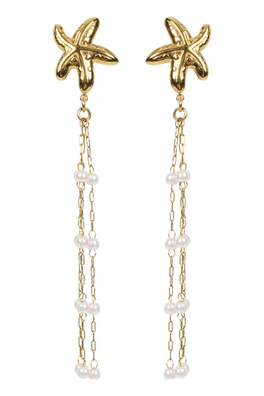 Bahama Circle Earrings - Pearl