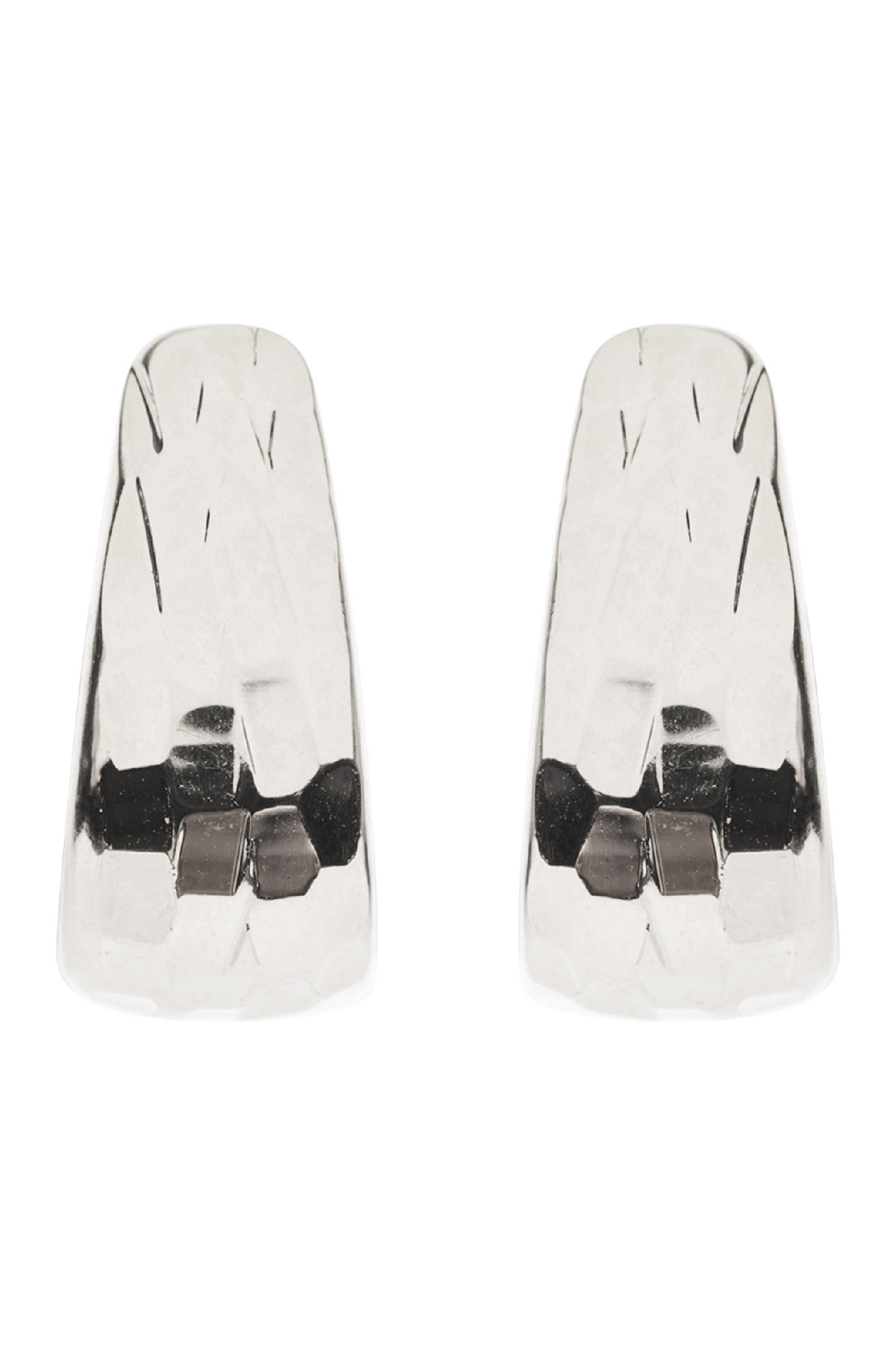 Heritage Luxe Earring - Silver Bevel