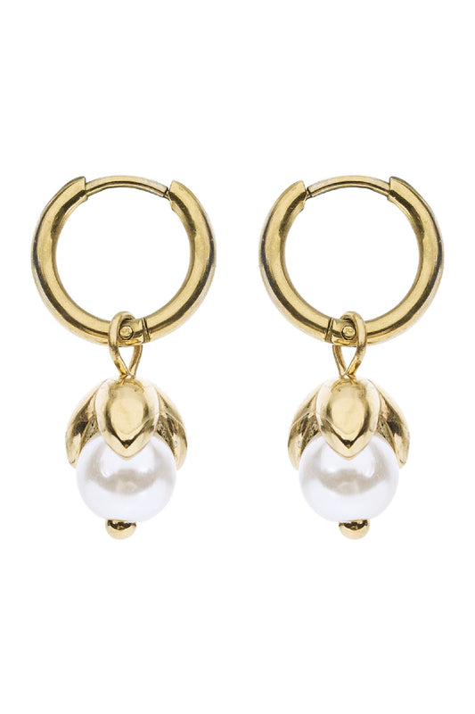 Heritage Earring - Pearl Tulip