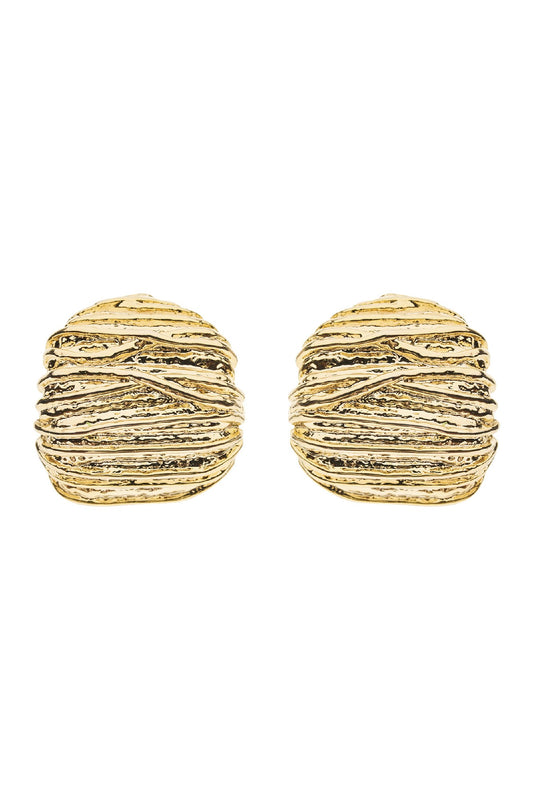 Roma Dome Earring - Gold Dome