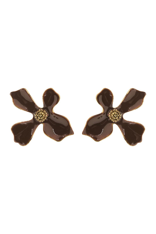 Della Earring - Chocolate