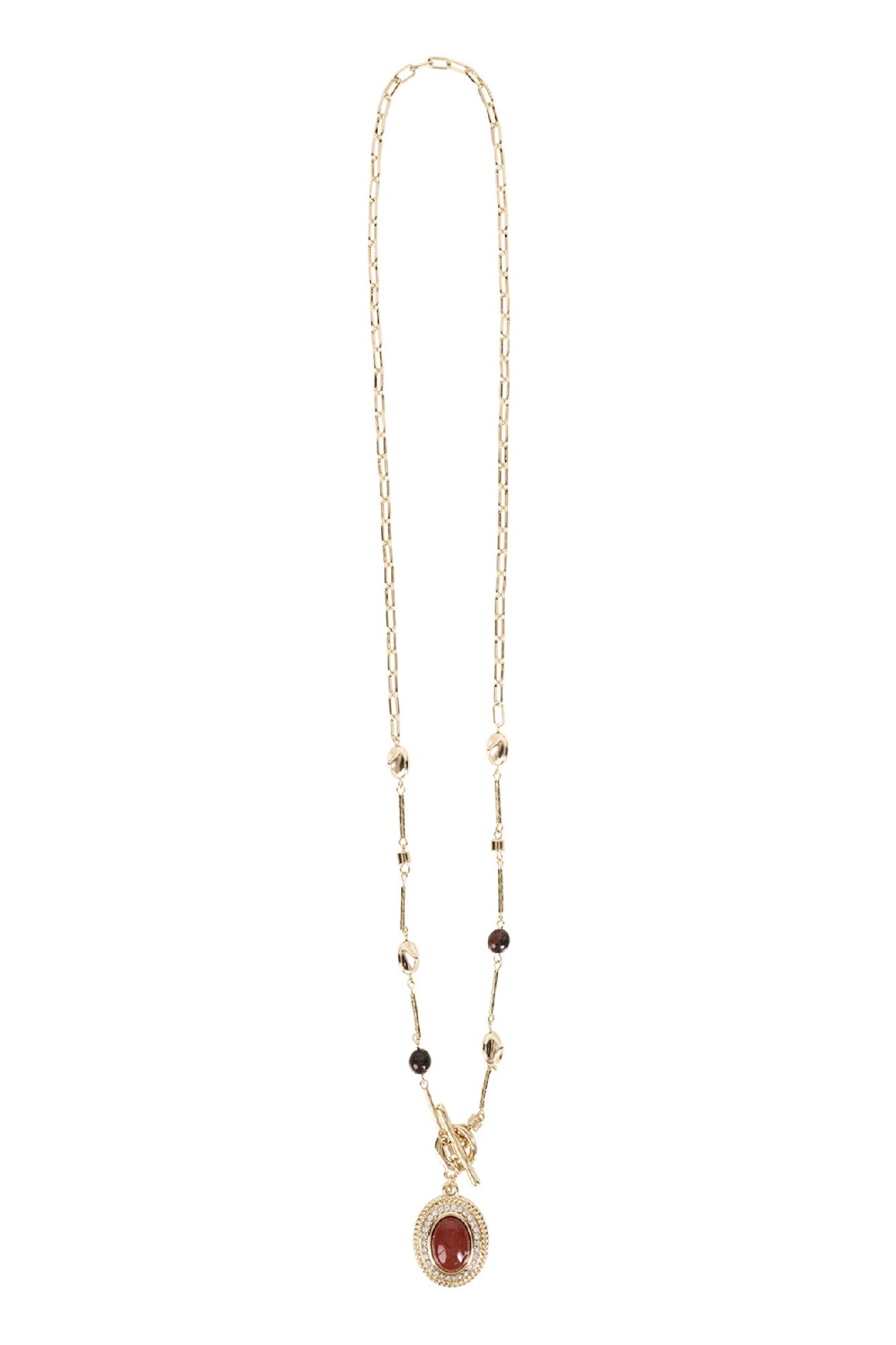 Darby Long Necklace - Gold