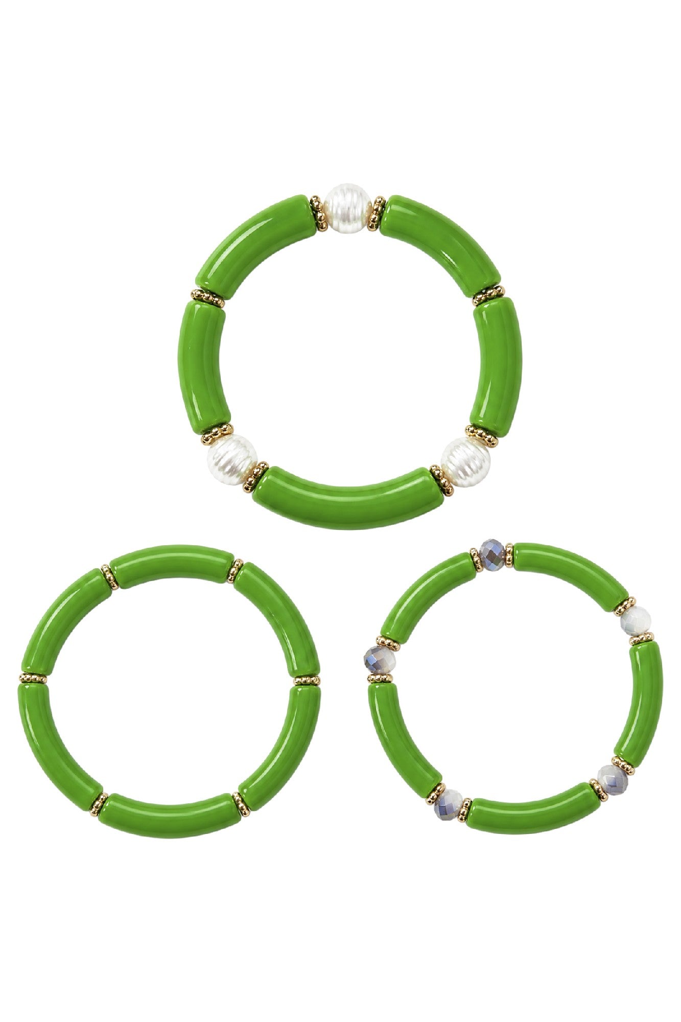 Pelagia Bracelet Set - Green