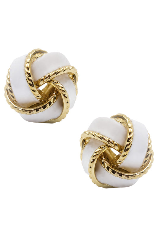 Coast Stud Earring - White