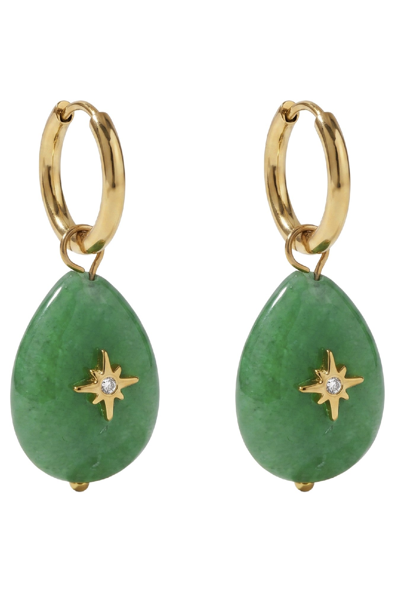 Paloma Earring - Green Drop