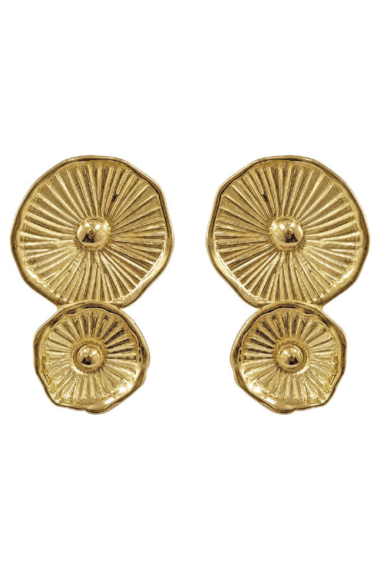 Seaside Earring - Gold Urchin
