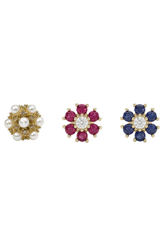 Heritage Trio Earrings - Floral