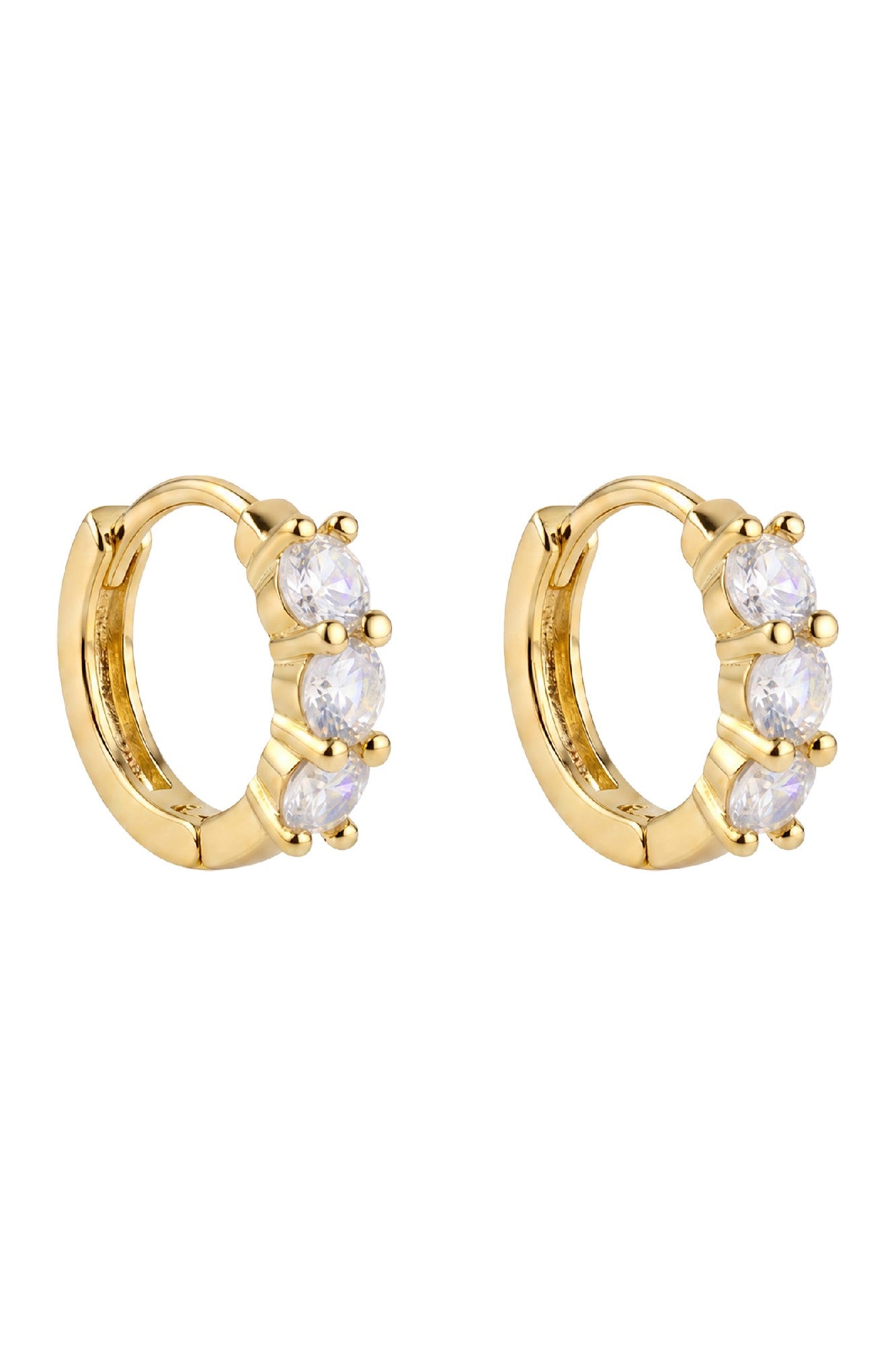 Rosa Huggie Earring - Diamond