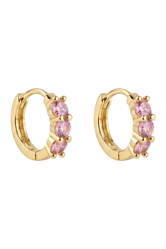Rosa Huggie Earring - Light Pink