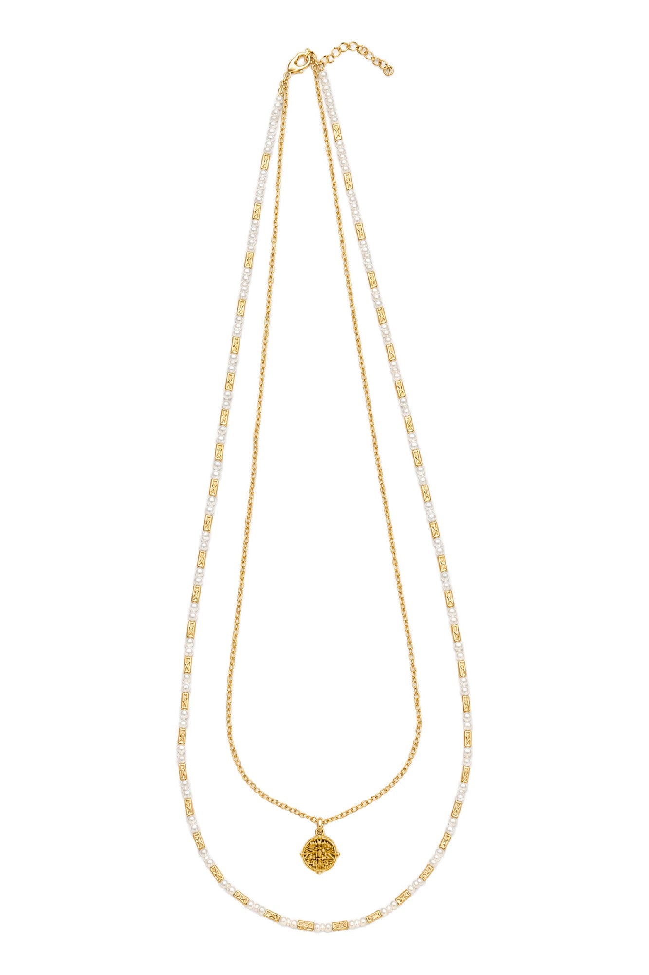 Frida Necklace - Gold / White