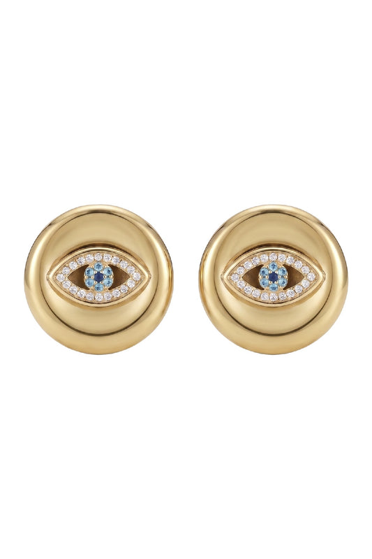 Mati Crystal Earring - Circle
