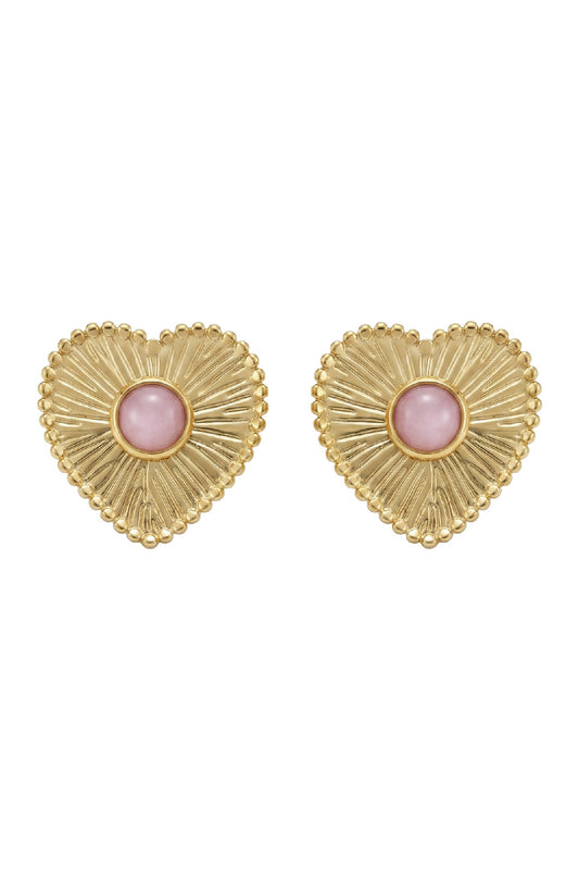Elba Heart Earring - Stud
